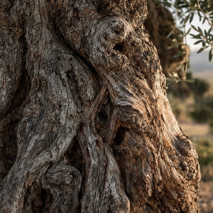 Old olive bark, close.